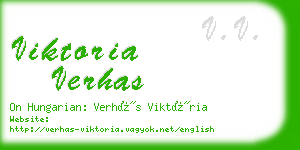 viktoria verhas business card